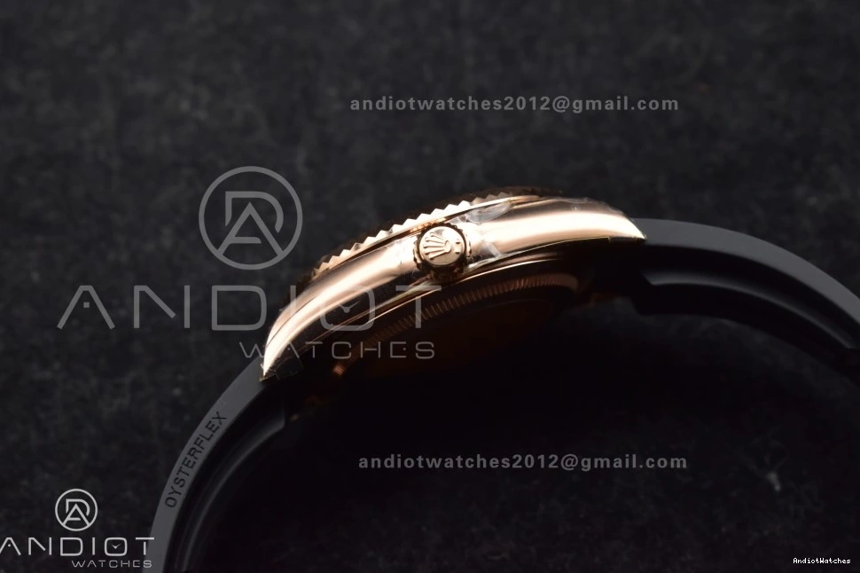 1104 RG Upgraded Gray Oysterflex Noob on A23J Strap Dial Best Skydweller Edition 0123